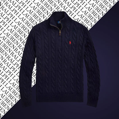 [BUY 1, GET 2] RL CABLE-KNIT QUARTER-ZIP SWEATER