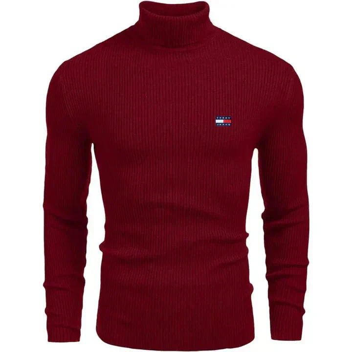 TH Turtleneck Classic Knit Sweater
